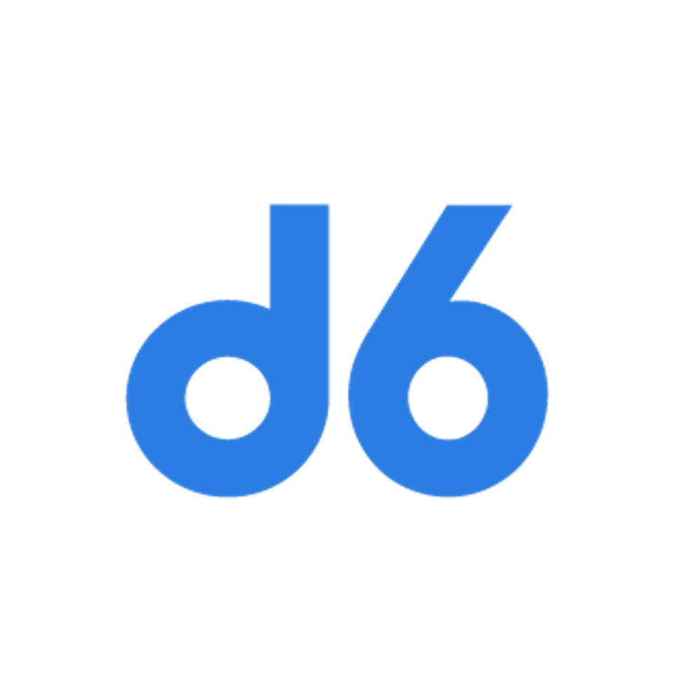 Blue lowercase 'db' logo on white background on a plain canvas