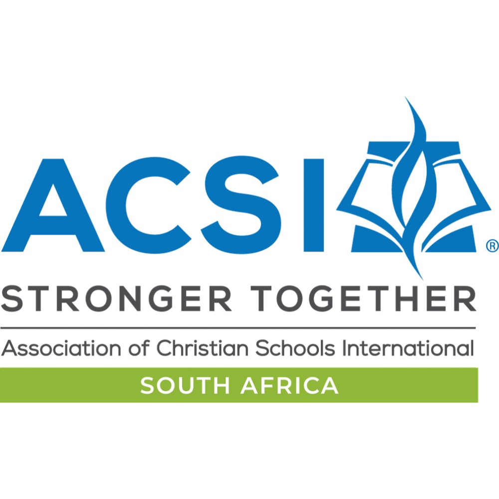 ACS International logo with a stylized open book and flame, and 'South Africa' in a green bar.